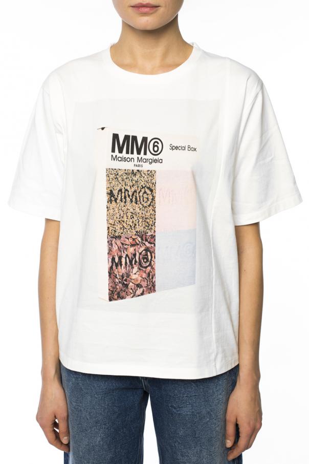 White Printed T-shirt MM6 Maison Margiela - Vitkac Italy